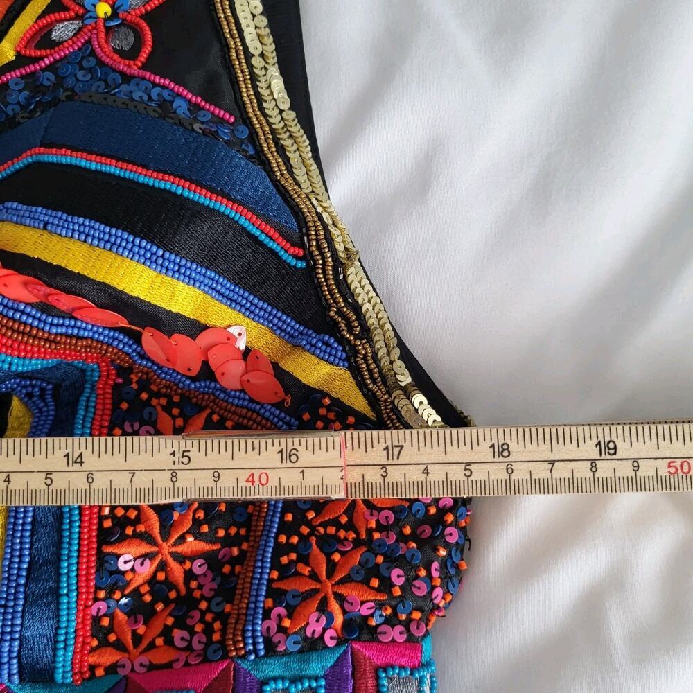 NWT $1,395 Alice + Olivia Patty Flared Embroidered Bead Sequin Lantern D… - Picture 12 of 15